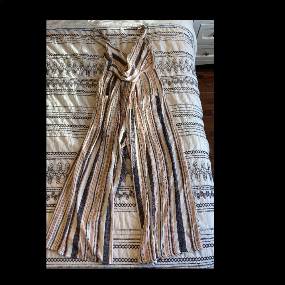 Multi-Colored Stripped Jumpsuit